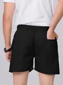 Plain Grizzle Gray And Black Mens Boxer Combo - Pack of Two